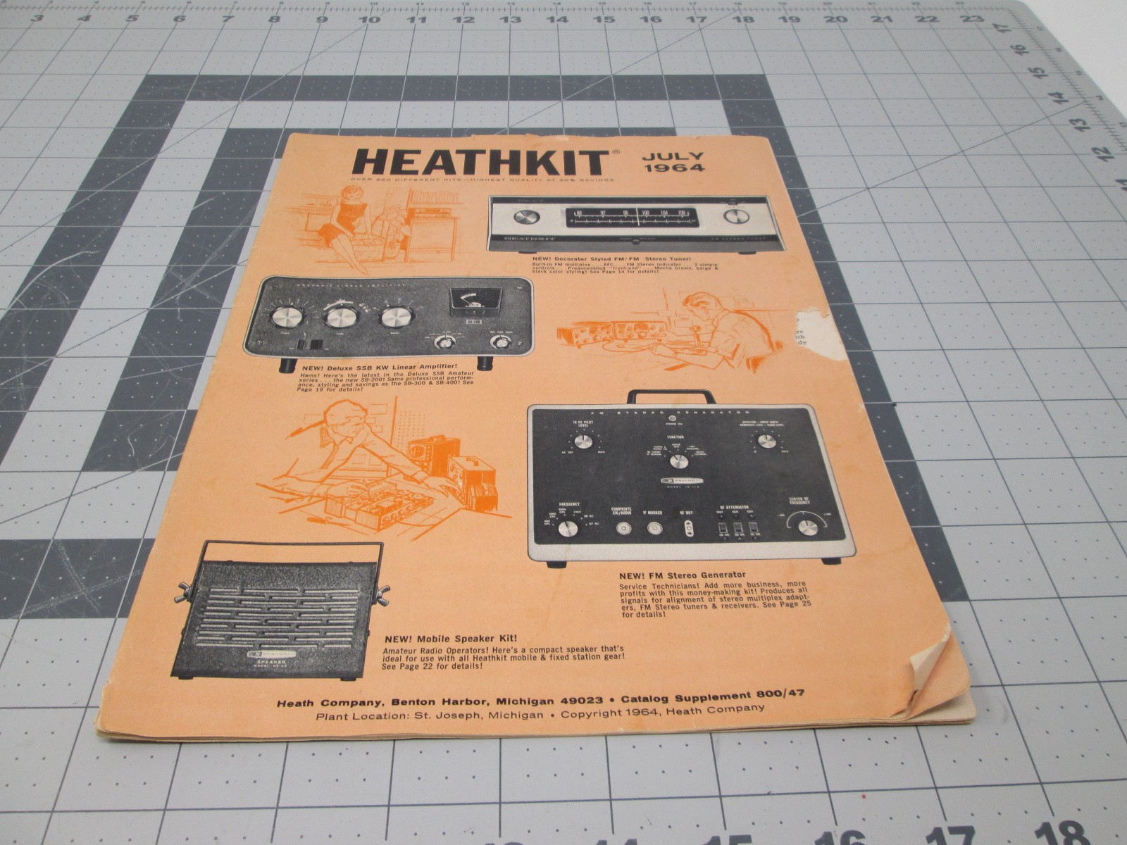 1964 Heathkit  Product July Catalog  Amateur Radio  800/47