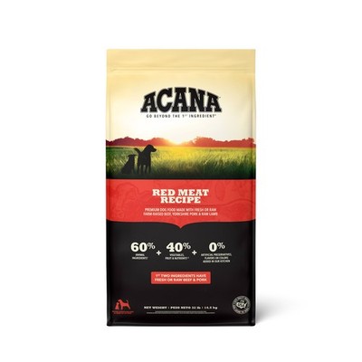 ACANA Grain-Free Red Meat Ranch-Raised Beef Yorkshire Dry Dog Food, 32 lbs.