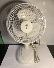 Elpine White Desk Fan 2 Speed Oscillating Table Cooling Fan for home and office 