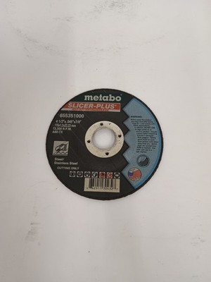 METABO 4.5'' Cut Off Wheel Type 27 0.045'' x 7/8'' A60TX Zirconia Disc QTY OF 5