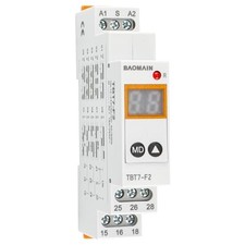 Digital Multi-Function Time Relay, 16A 20-Delay Modes 0.1s 99d, DIN Rail