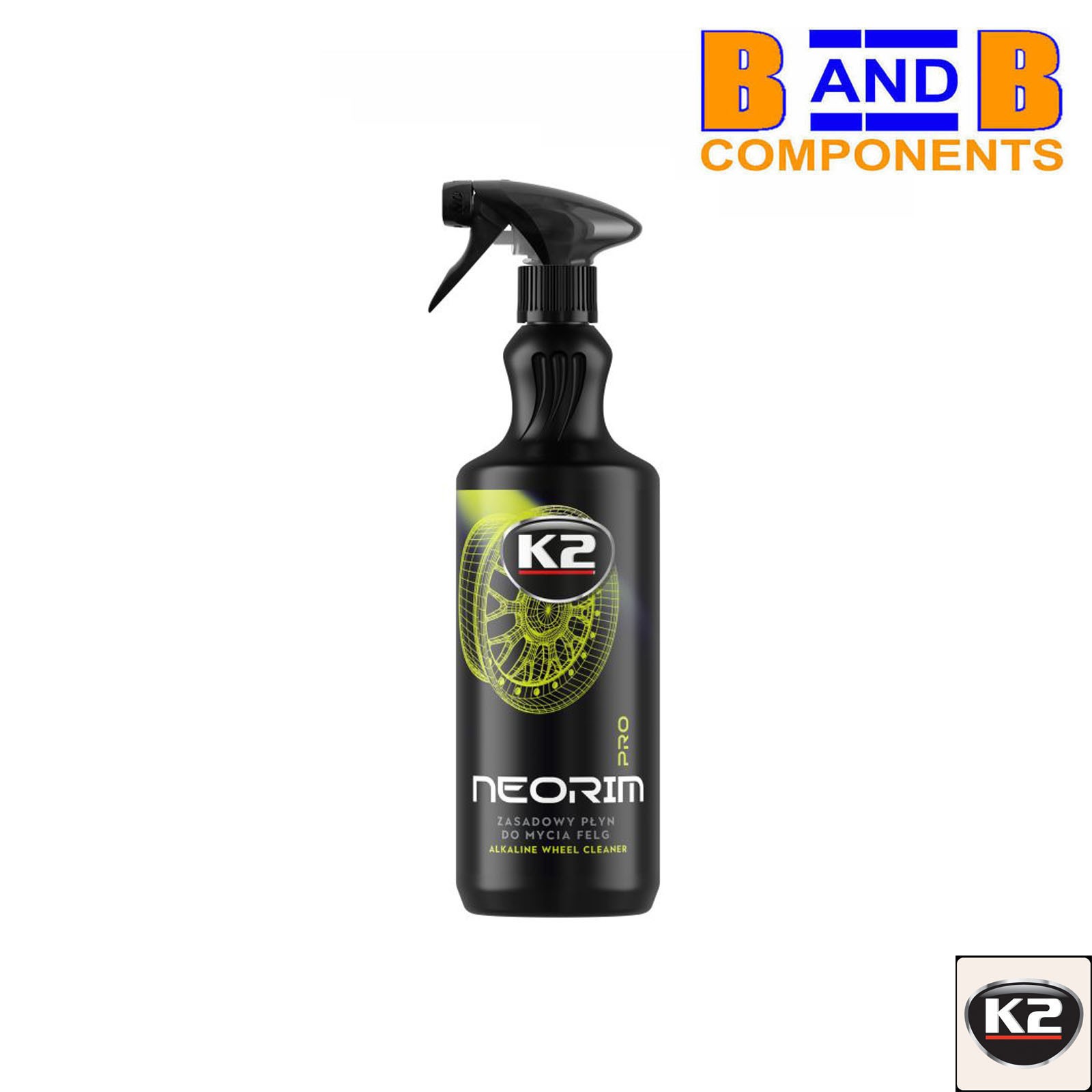 ALLOY WHEEL CLEANER K2 NEORIM CAE DIRT REMOVER ALKALINE 1L A3713