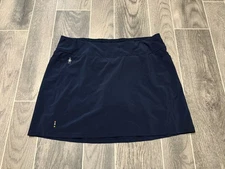 Smartwool Skirt Skort Womens M Black Short Pull On Pocket Tennis Pickleball