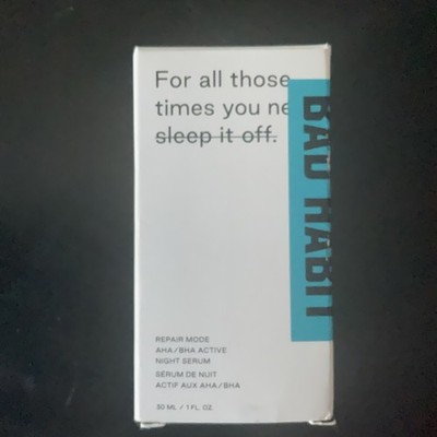 Bad Habit Skincare Repair Mode AHA/BHA Active Night Serum 1.0 fl. oz. 30ml