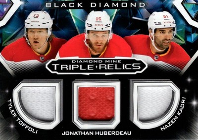 2023-24 Black Diamond Diamond Mine Triple DMTRKHT Toffoli Huberdeau Kadri Jersey