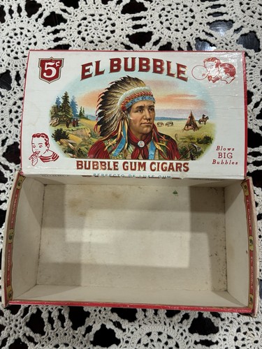 Vintage Bubble Gum Cigar Box Phila."The Bubble-Gum Factory" 1960's Havertown,Pa.