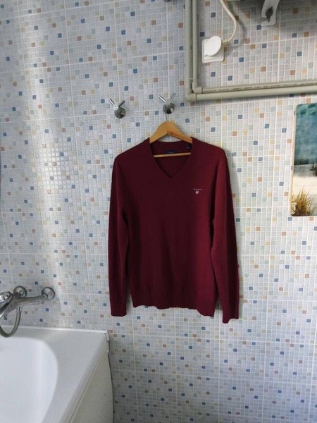 Men Gant Sweater Multicolor Wool M #7XJW