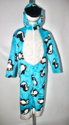 Kinderkostüm arktisblau Fell Pinguin Kunst Schnee Weihnachten Kostüm Alter 4-6 6-8