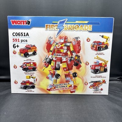 Blazing Fire Robot 13-in-1 STEM building block set Woma