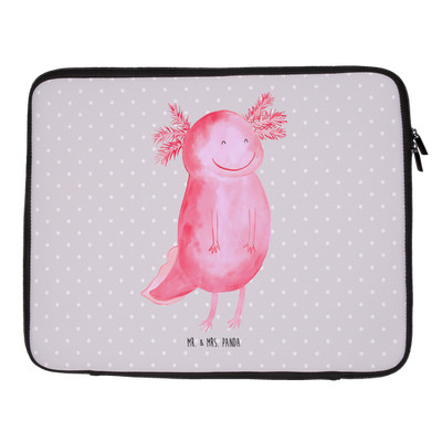 Laptop Tasche Axolotl Glücklich  - Geschenk Lurch Hülle Lebensfroh
