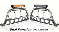 Bull Bar + 17" LED Bars To Fit VW Transporter T5 2004-2010 Detachable Name Plate