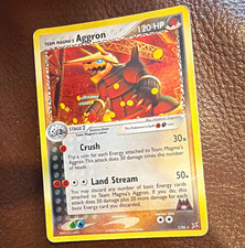 Pokemon TCG Team Magma's Aggron 7/95 EX Team Magma vs Team Aqua Holo Rare on eBay