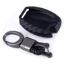 Silikon Kohlefaser Schlüssel Anhänger Shell Cover für Mercedes Benz A B C Class Silikon Kohlefaser Schlüssel Anhänger Shell Cover für Mercedes Benz A B C Class