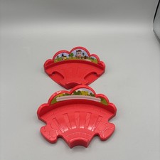  2 Vtech Go Go Smart Wheels Train Replacement Piece 90 Degree Track Red