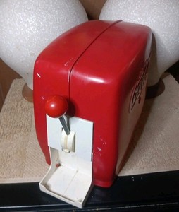 Vintage Coca-Cola Toy Vending Machine Dispenser Red Plastic Works 2 Dispensers