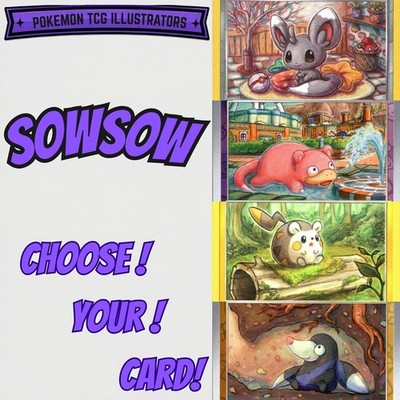 Sowsow Pokemon Cards | Choose Your Card! | Artist & Illustrator