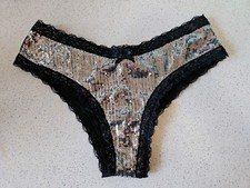 True Vintage Victoria's Secret Sequin Shimmer Cheeky Panties Large