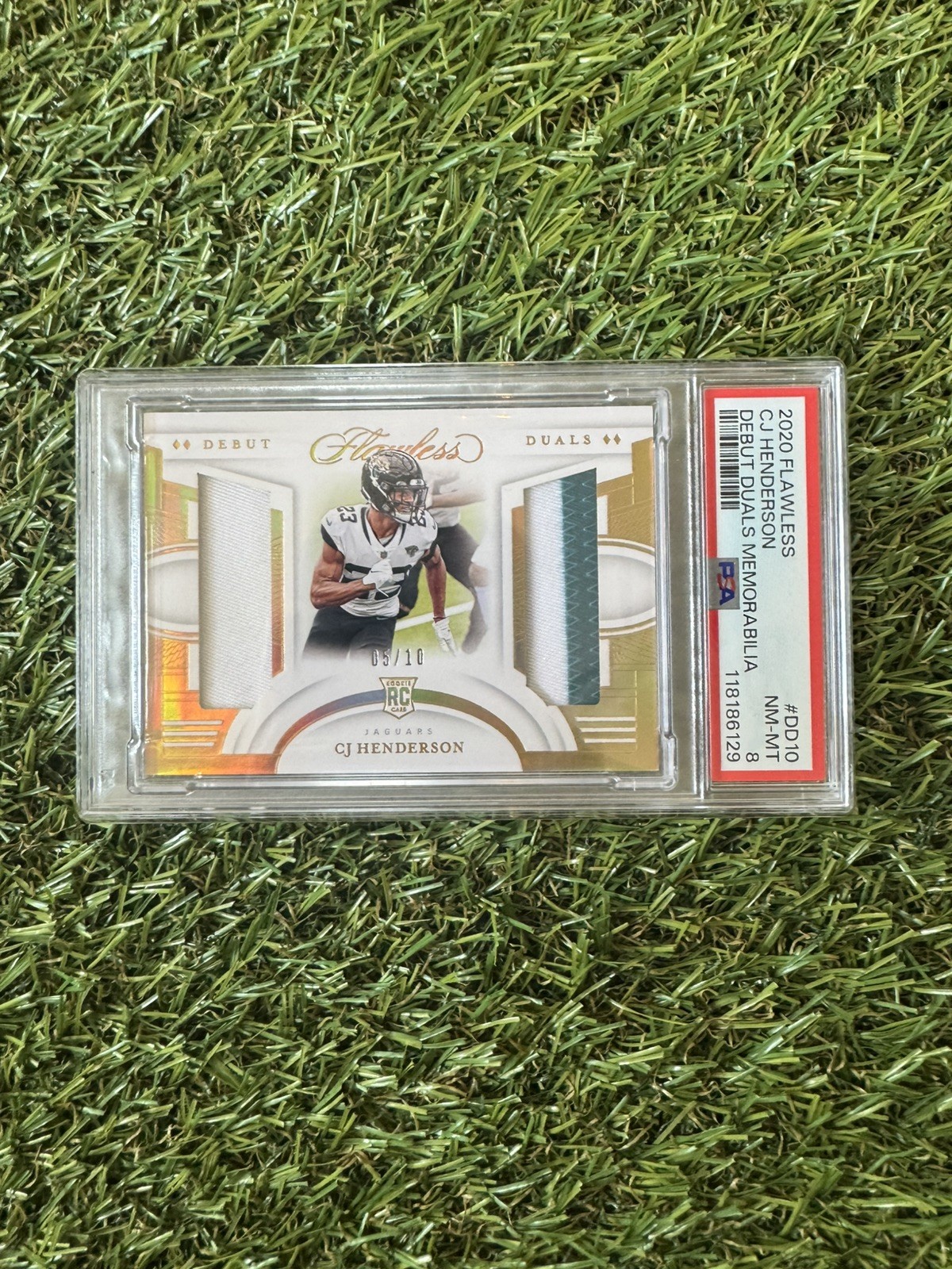 CJ Henderson Panini Flawless Debut Duals Memorabilia #DD10 Base