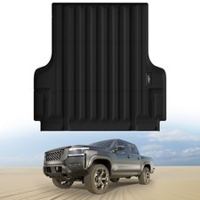 For 2022-2026 Nissan Frontier 5 6ft Truck Bed Rail Cap Truck Bed Mat Liner Tpe