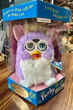 1998 Furby Special Limited Edition Lavender Purple White   NIB - Model 70-884