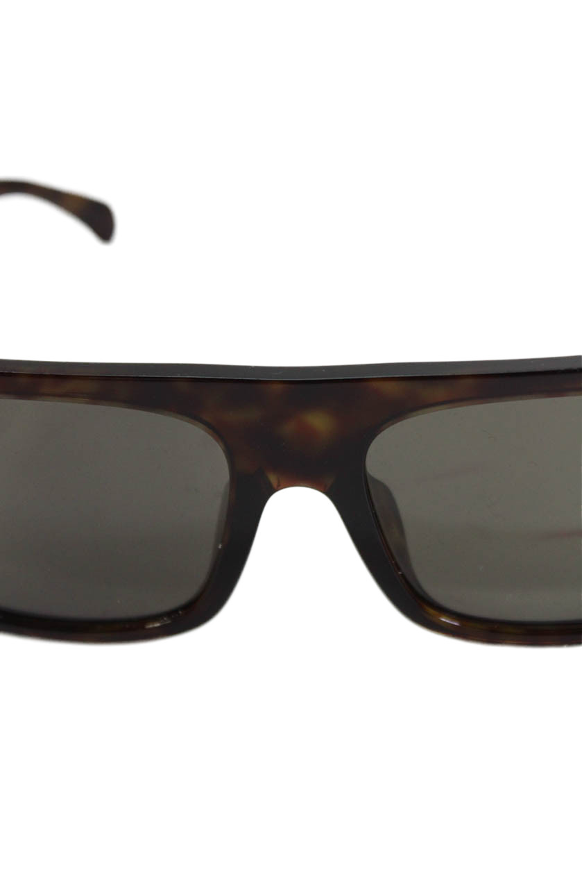 Chanel Womens Tortoise Shell Pattern Square Sungl… - image 4