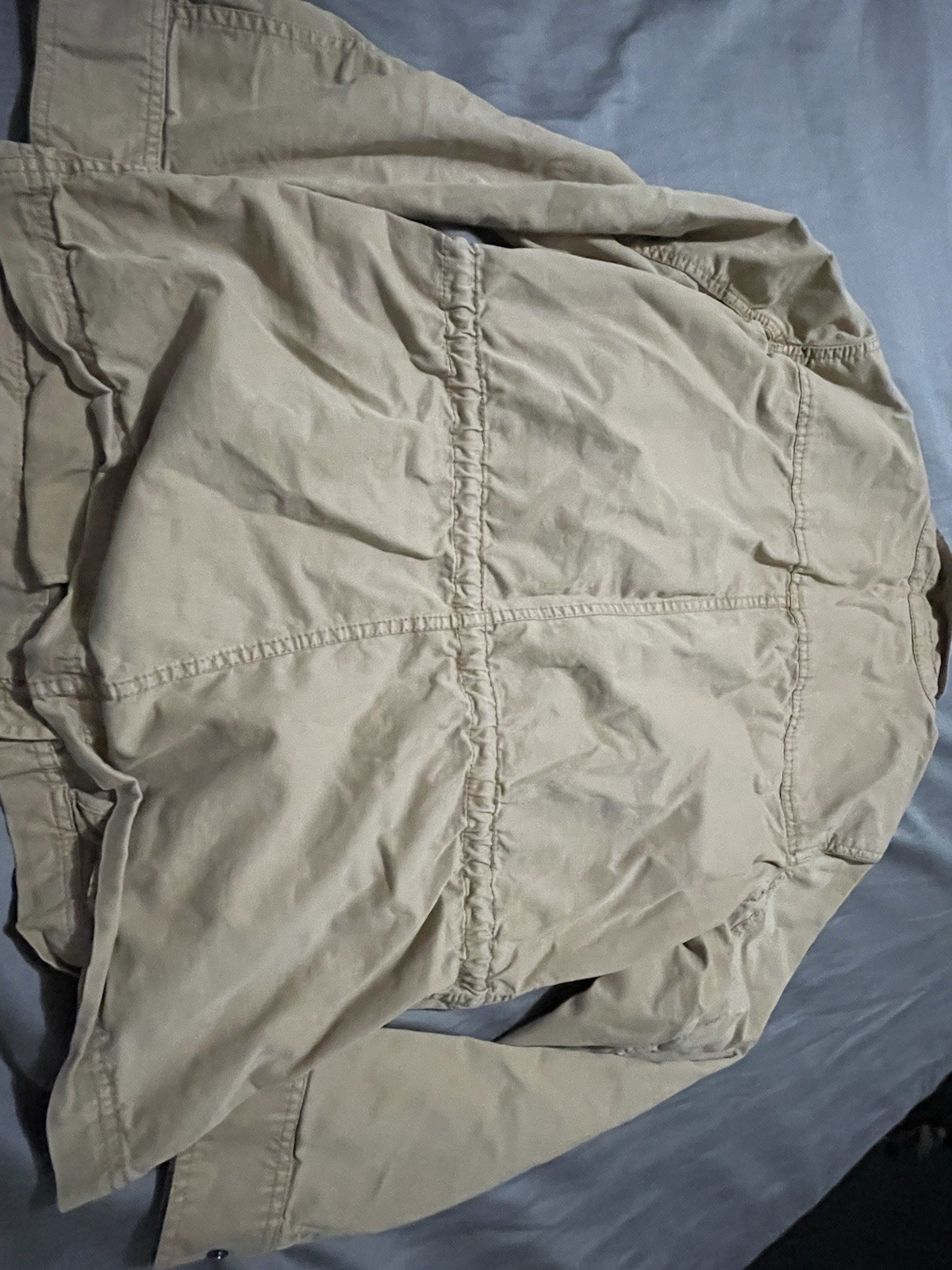 Style & Co Beige Mid-Length Basic Utility Jacket … - image 4