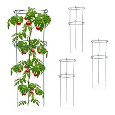 Plantensteun Klimhulp voor tomaten Weerbestendig Donkergroen 75,5 cm