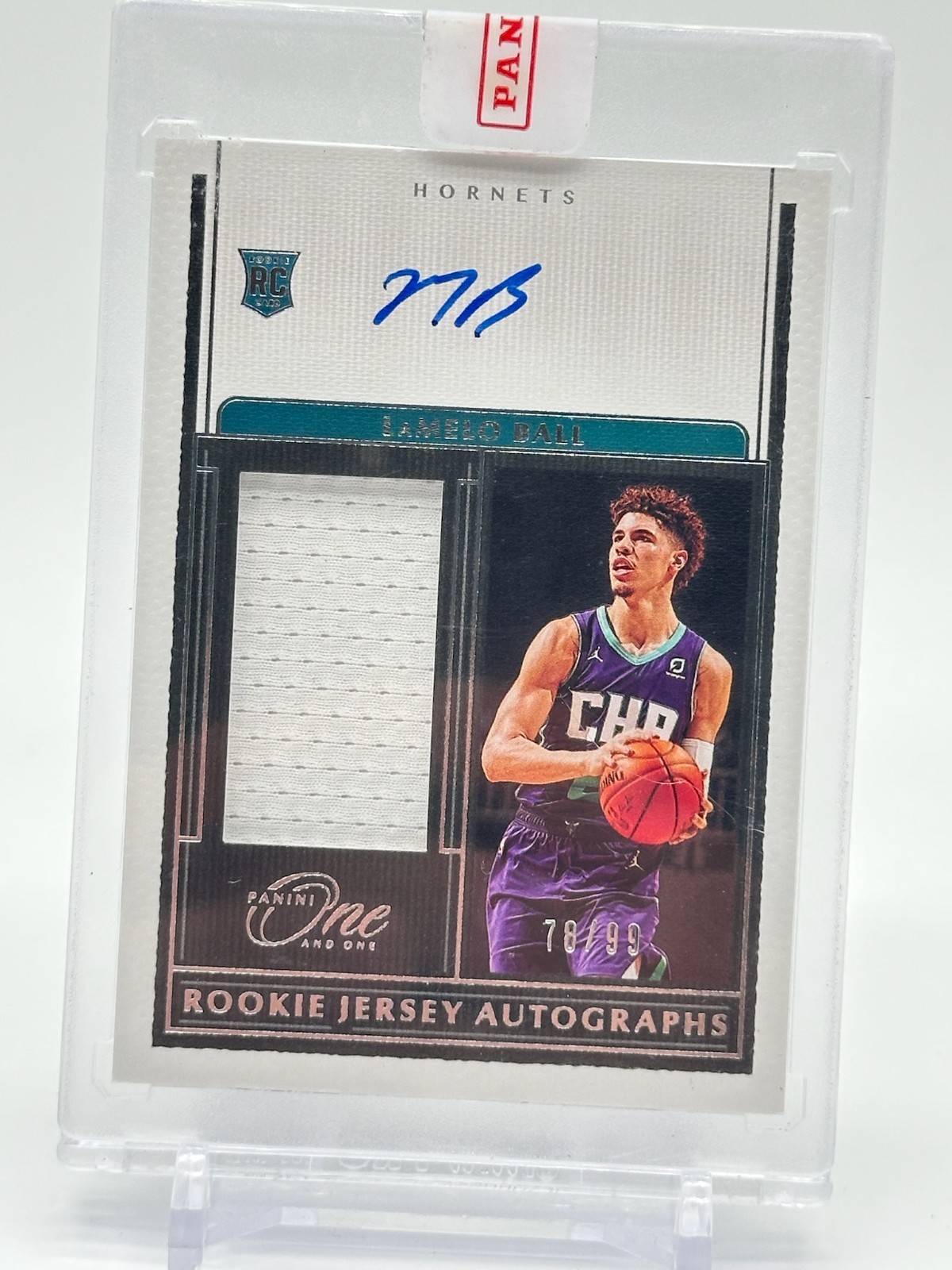 2020-21 Panini One and One - Rookie Jersey Autographs LaMelo Ball RPA /99