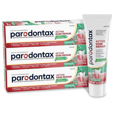 #ad Parodontax Active Gum Repair Breath Freshener Toothpaste 3 X 3.4oz EXP 9 2027 $15.00