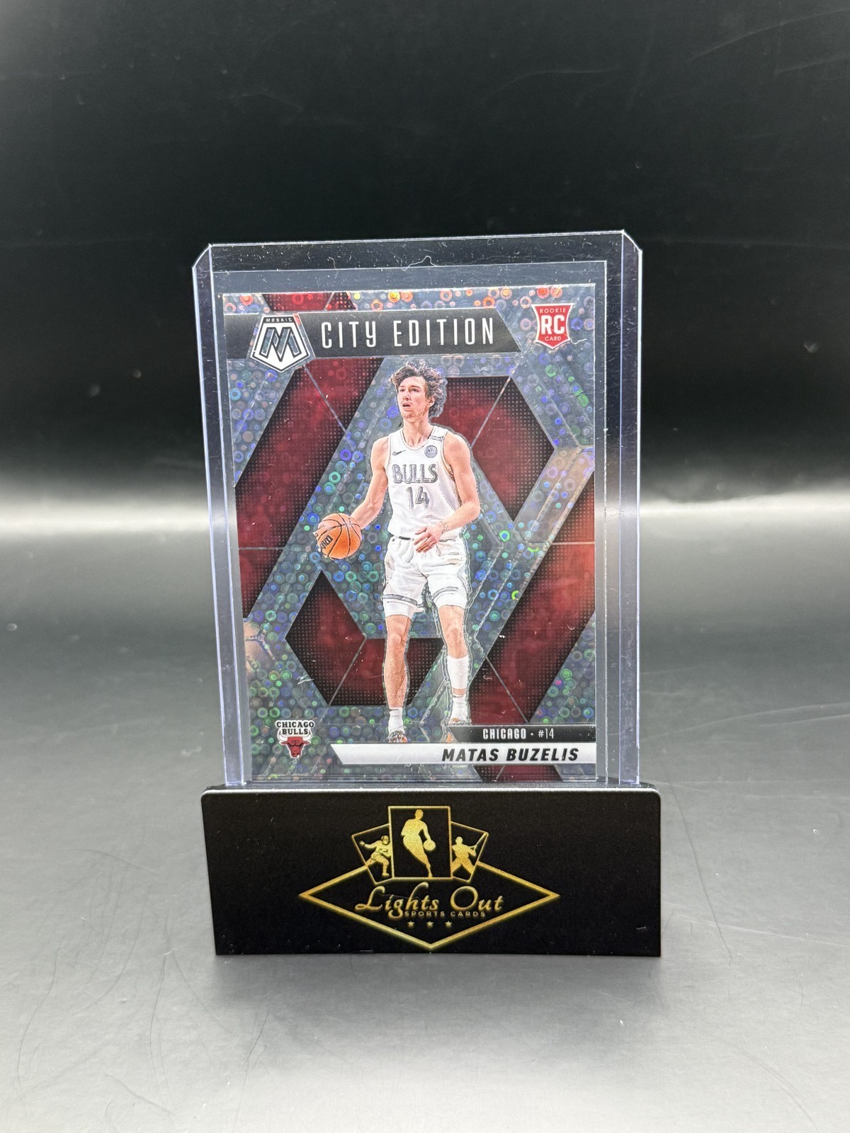 2024-25 Mosaic Matas Buzelis #273 City Edition Rookie Silver Fast Break Bulls RC