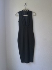 Army green formal style button up form fitted midi dress