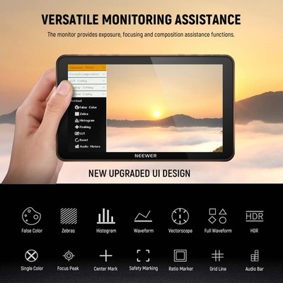 NEEWER F700 7inch Camera Monitor 2000nit HD Touch Screen 4K HDMI