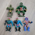 Vtg He-Man MOTU Action Figure Lot 1980s Mattel Trap Jaw Moss Man Leech ManEFaces