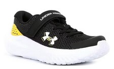 Under Armour Boys' Surge 4 Running Sneakers Toddler In Black/Yellow Size US 6K