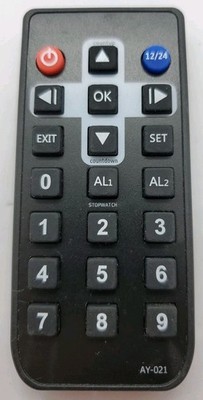 Replacement Remote Control For AY-021 Digital LED Clock