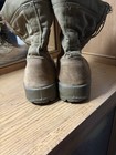 Brown/Green Suede & Nylon Lace-Up Combat Boots Unisex Adults US 11 — photo 2