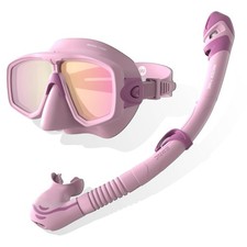 WATERTIME Snorkeling Gear for Adults Diving mask and Snorkel Goggles Dry Brea...