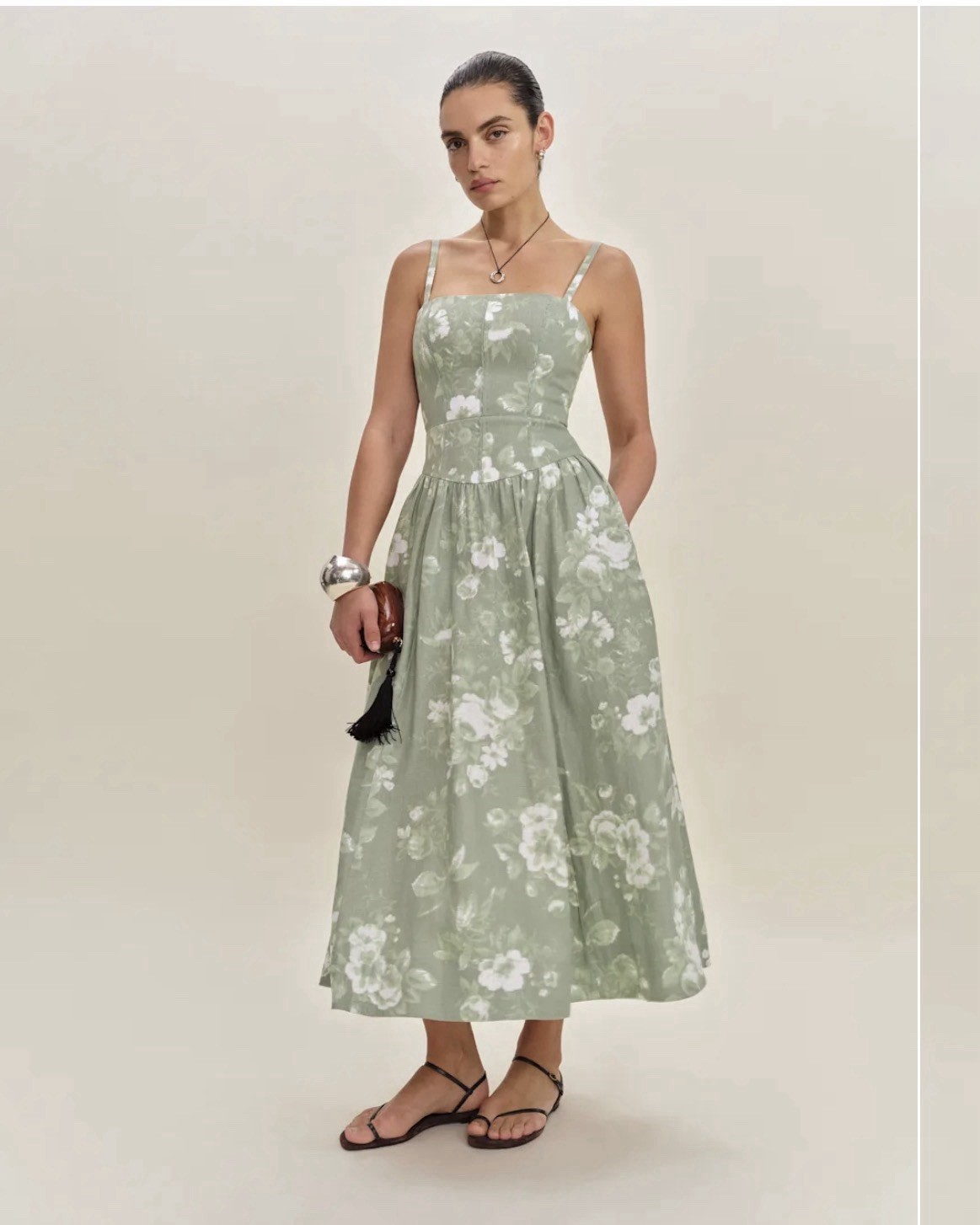 NWT Reformation Katarin Linen Dress - Vendela Size