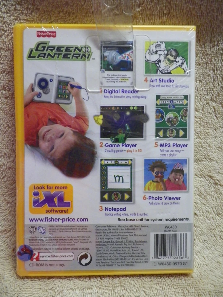 Nuevo Fisher Price iXL Sistema de Aprendizaje Linterna Verde Juego con Juegos 3D y Gafas Foto 2 de 2