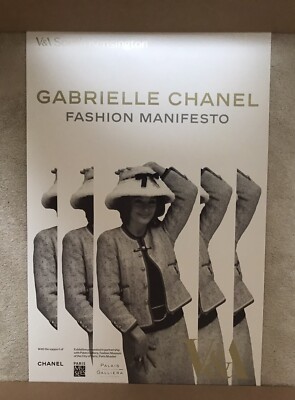 Gabrielle Chanel Fashion Manifesto Poster Neu Selten