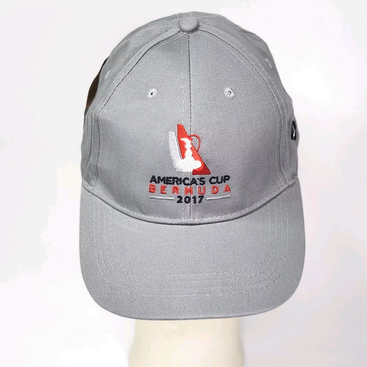 America's Cup Bermuda 2017 Buckle Back Cap Hat Sperry Grey