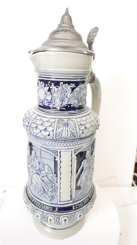 1894 Westdeutscher Bierkrug 3 Liter mit Deckel