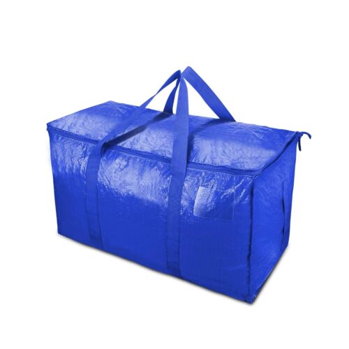 Extra Large Moving Bags with Zippers & Carrying Handles, Heavy-Duty Storage Tote