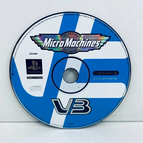 Micro Machines V3 PS1 PlayStation 1 Disc Only PAL VGC - Fast Post