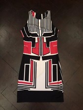 Pink Black And White Bodycon Dress