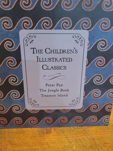 The CHILDRENS ILLUSTRATED CLASSICS Jungle Book Peter Pan Treasure Island Box Set - Picture 8 of 14