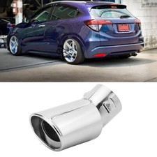 For Honda HRV HR-V CR-V Car Exhaust Pipe Tip Tail Muffler Stainless Steel Silver