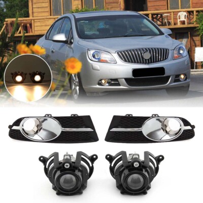 Front Fog Light Lamp W/ Cover Bezel Kits For Buick Verano Excelle GT 2012-2017