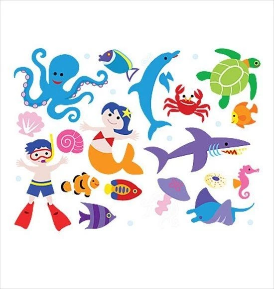 Olive Kids Aquarium Peel & Stick Appliques 13536 - Image 2 of 3