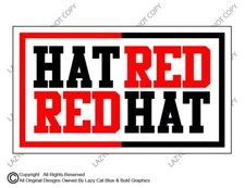 Anti Hatred Red Hat Decal Sticker NO Hate No MAGA Trump Vance Vote Kamala Biden